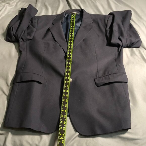 Jos. A. Bank Mens Blazer Jacket 42R Navy Wool Blend Classic Fit Double Button - Picture 6 of 16